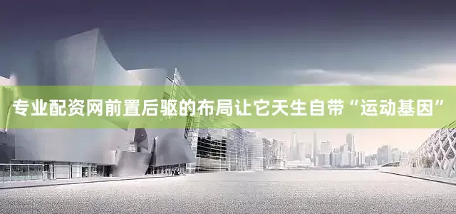 专业配资网前置后驱的布局让它天生自带“运动基因”